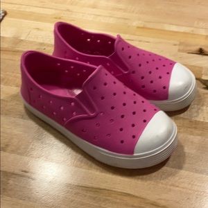 Plastic slip ons/ water shoes